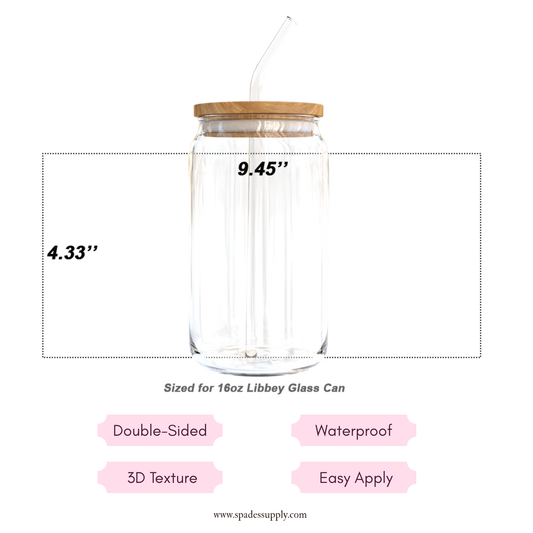 Aesthetic Matcha Cafe & Strawberry Sweets - Double Sided UV DTF Cup Wrap for 16oz Libbey